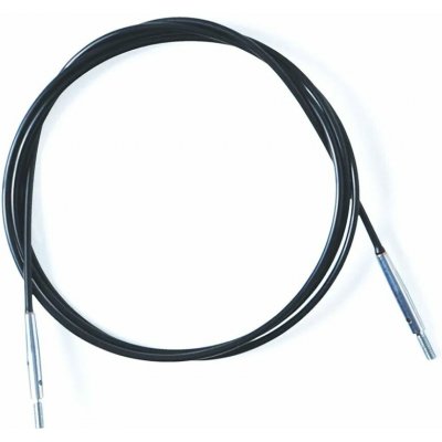 Výměnné lanko KnitPro Swivel 360° 40 cm černá a stříbrná – Zboží Mobilmania