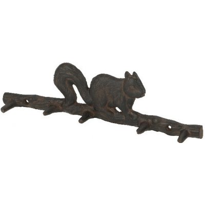 Esschert Design Veverka na větvi 36 x 11 x 4 cm hnědý – Hledejceny.cz
