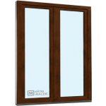 Kömmerling balkonové dveře 70 AD O+OS klapačka levé tmavý dub/tmavý dub 150 x 210 cm jednostranná klika + madýlko + PVC rám – Hledejceny.cz