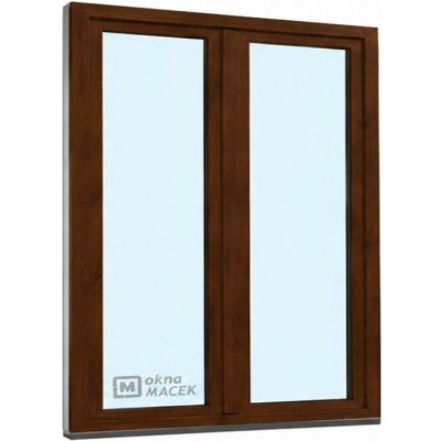 Kömmerling balkonové dveře 70 AD O+OS klapačka levé tmavý dub/tmavý dub 150 x 210 cm jednostranná klika + madýlko + PVC rám – Hledejceny.cz