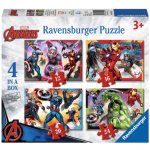 Ravensburger Avengers: Nejmocnější hrdinové země 4v1 12,16,20,24 dílků – Zbozi.Blesk.cz