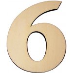 KĽUČKA Domovní číslo popisné Dřevěné přírodní - č.6 – Hledejceny.cz
