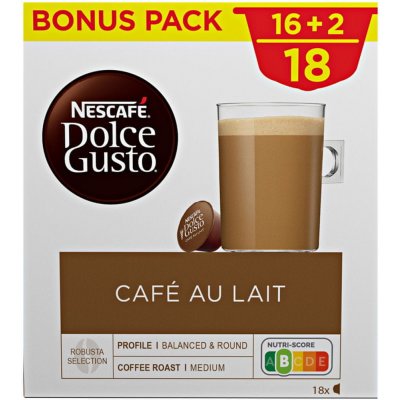 Nescafé Dolce Gusto Café au Lait 18 ks – Zbozi.Blesk.cz