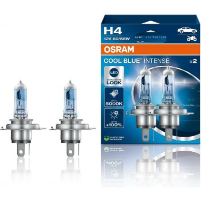 Osram Cool Blue Intense H4 P43t 12V 60/55W 2 ks 64193CBN-2HB – Sleviste.cz