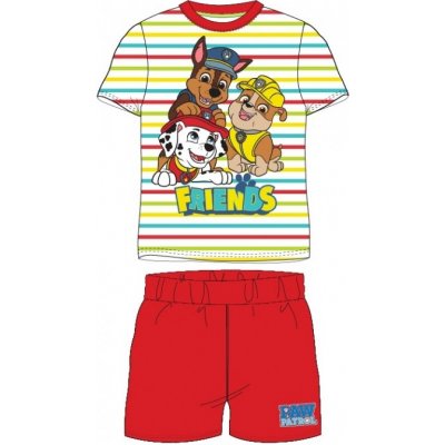 CHLAPECKÉ LETNÍ PYŽAMO PAW PATROL červené – Hledejceny.cz