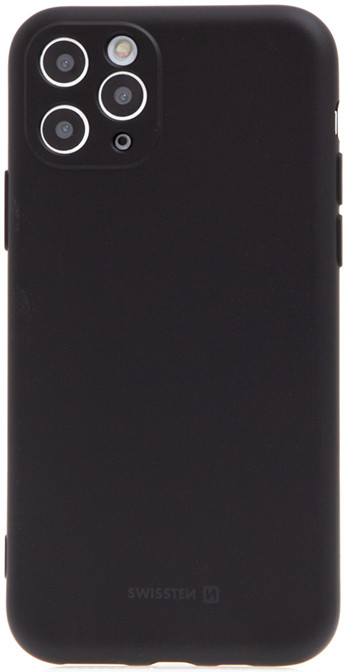 Pouzdro SWISSTEN Soft Joy Apple iPhone 11 Pro - příjemné na dotek - silikonové - černé