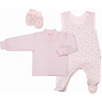 Esito Souprava do porodnice Zája Delicate pink 3 dílná růžová – Zboží Dáma