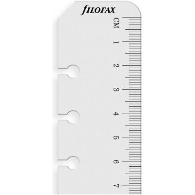 Filofax Pravítko/záložka, transparentní náplň osobních diářů A6 – Zboží Mobilmania