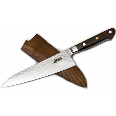 MaceMaker FUJI UTILITY SanMai Damaškový Kuchyňský nůž s dřevěným pouzdrem 13,5 cm – Zbozi.Blesk.cz