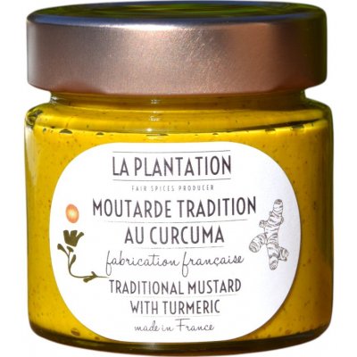 La Plantation Francouzská tradiční hořčice s kambodžskou kurkumou 120 g – Zboží Dáma