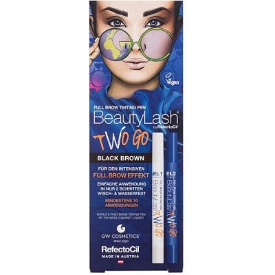 RefectoCil Barva na obočí BeautyLash Two Go Black Brown Tinting Pen 1 ml – Zbozi.Blesk.cz