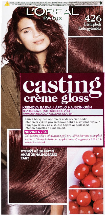 Specifikace L'Oréal Casting Creme Gloss 426 Lesní plody - Heureka.cz