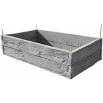 Barigadi Vyvýšený záhon betonový 200x100 x 50 cm, dřevo, přírodní šedá – Hledejceny.cz