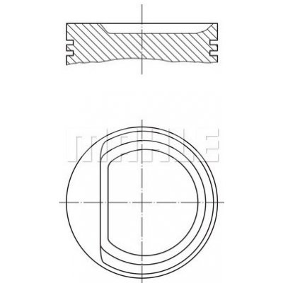 Píst MAHLE ORIGINAL 030 71 00