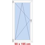 Soft Balkonové dveře otevíravé a sklopné Černá krupička/Černá krupička levé 90 x 195 cm – Hledejceny.cz