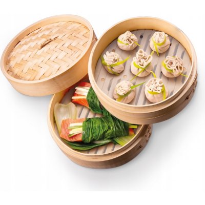 TESCOMA Napařovací košík bambusový NIKKO ¤ 20 cm, dvoupatrový – Hledejceny.cz