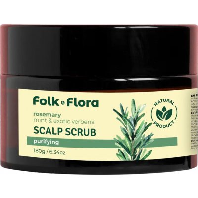 Folk&Flora Peeling na pokožku hlavy Rozmarýn 180 g – Hledejceny.cz