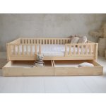 ELIS DESIGN Šuplík k domečkové posteli s plůtkem úložný prostor natur šuplík 80 x 190 cm – Zboží Dáma