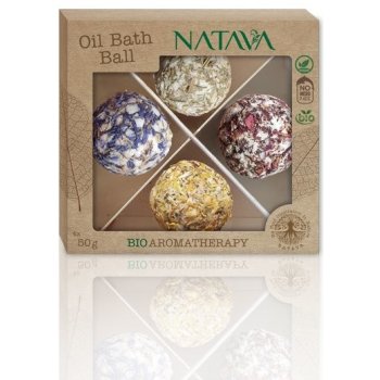 Natava Oil Bath Balls Mix 4 x 50 g dárková sada