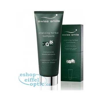 Swiss Smile Vitalizing Herbal zubní pasta 75 ml + zubní kartáček Sensitive-Soft Green 1 ks dárková sada