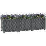 VidaXL Vyvýšený záhon 120 x 40 x 38 cm polypropylen – Zboží Mobilmania