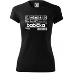 Čárový kód babička Dámské Fantasy sportovní dresovina Černá – Sleviste.cz