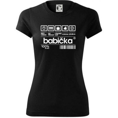 Čárový kód babička Dámské Fantasy sportovní dresovina Černá – Sleviste.cz