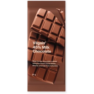 Vilgain 45% mléčná čokoláda 85 g – Zbozi.Blesk.cz