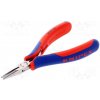 Kleště kulaté KNIPEX 35 22 115 Kleště; půlkulaté; Dél.peánu: 115mm; Dél.prac.části: 22,5mm