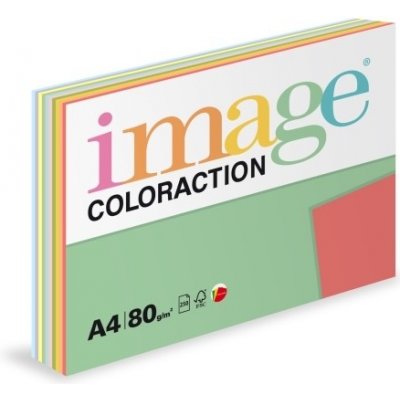 Image Coloraction kancelářský papír A4/80g, TOP mix 10x25, mix - 250 – Sleviste.cz