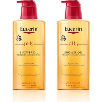 Eucerin pH5 sprchový olej 2 x 400 ml Promo 2023 – Zboží Mobilmania