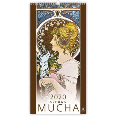 Nástěnný Alfons Mucha 2020