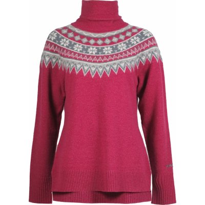 Dámský vlněný svetr Scandinavian Roll Neck SKHOOP lovely rose – Zboží Mobilmania