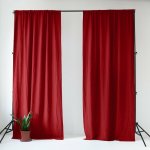 Linen Tales Lava Falls závěs červená – Zboží Mobilmania