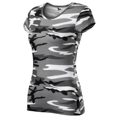 MALFINI Camo Pure tričko dámské Barva: camouflage gray, Velikost: 2XL