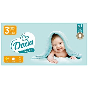 Dada Extra Soft vel. 3 MIDI 4‑9 kg 56 ks