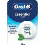 Oral-B Essential Floss Mint voskovaná dentální nit s mátovou příchutí 50 m – Hledejceny.cz