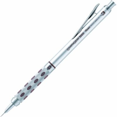 Pentel GraphGear 1000 PG1013 0,3 mm stříbrno-hnědá – Hledejceny.cz