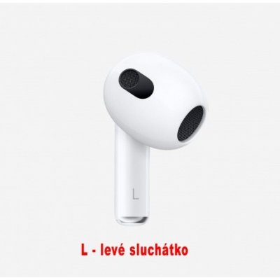 AppleMix Originální Apple AirPods náhradní sluchátko levé - 3.gen (2021) – Zboží Živě