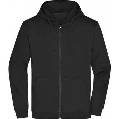 JAMES & NICHOLSON na zip Promo Zip Hoody JN756 Černá – Zboží Mobilmania