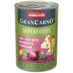 Animonda Gran Carno Superfoods Adult hovězí červená řepa ostružiny pampeliška 800 g – Zboží Mobilmania