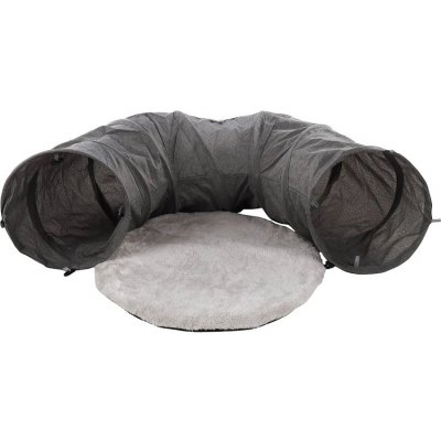 Flamingo Gotar skládací tunel pro kočky s míčkem a polštářem 95 cm – Zbozi.Blesk.cz