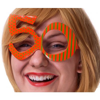 PartyDeco Párty brýle číslo 50