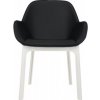 Jídelní židle Kartell Clap PVC bílá / černá