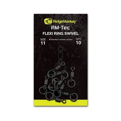 RidgeMonkey Obratlík RM-Tec Flexi Ring Swivel vel.11 10ks – Hledejceny.cz