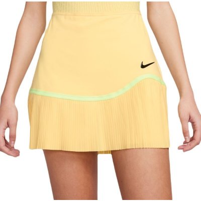 Nike Dri-Fit Advantage Pleated Skirt soft yellow/soft yellow/black