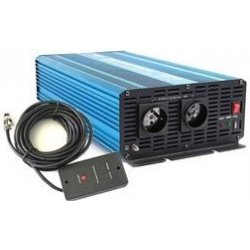 Carspa P3000 24V/230V 3000W Čistá sinusovka, Dálkové ovládání