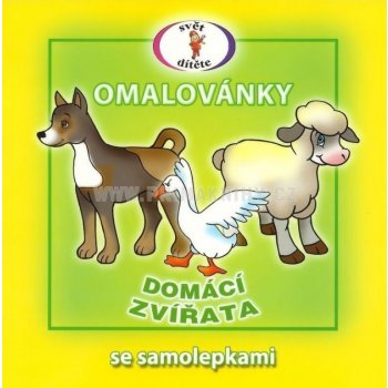 Vydavatelství Šikulka Domácí zvířata Omalovánky se samolepkami A5