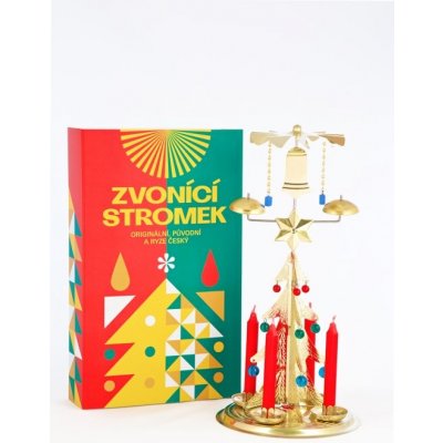 Logimax Česká obnovená výroba Tradiční Andělské zvonění stromek zlatý – Zbozi.Blesk.cz