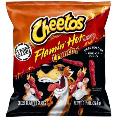 Cheetos Crunchy Flamin' Hot pálivé křupky se sýrovou příchutí 35,4 g – Sleviste.cz